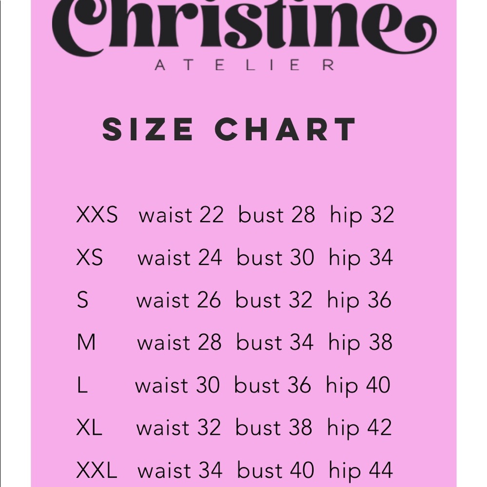 NWOT Christine Atelier custom made bow dress light pink and white SZ XXL - Picture 5 of 6